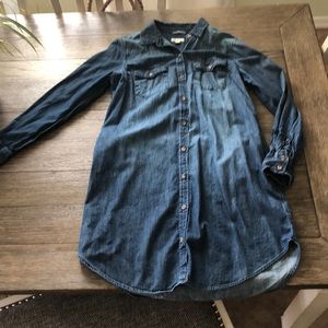 Mini jean dress
